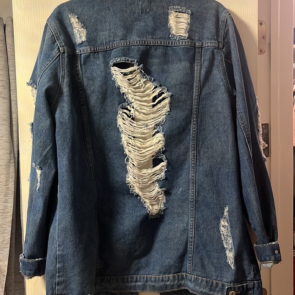 Distressed Jean Jacket - Picture 2 of 4